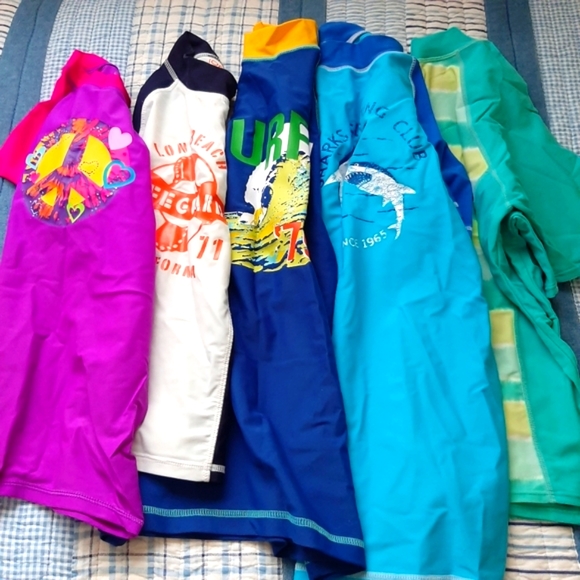 Lands' End girls rashguard swim shirt, size m, 10-12 - Picture 5 of 5